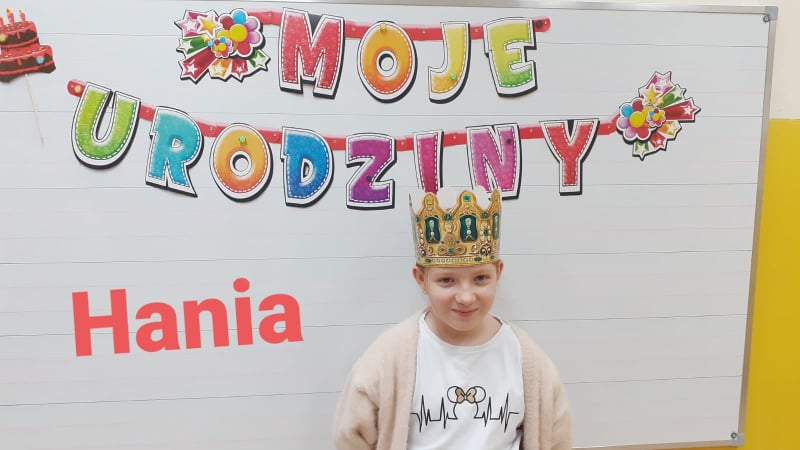 Dziewiąte urodziny Hani z klasy 2