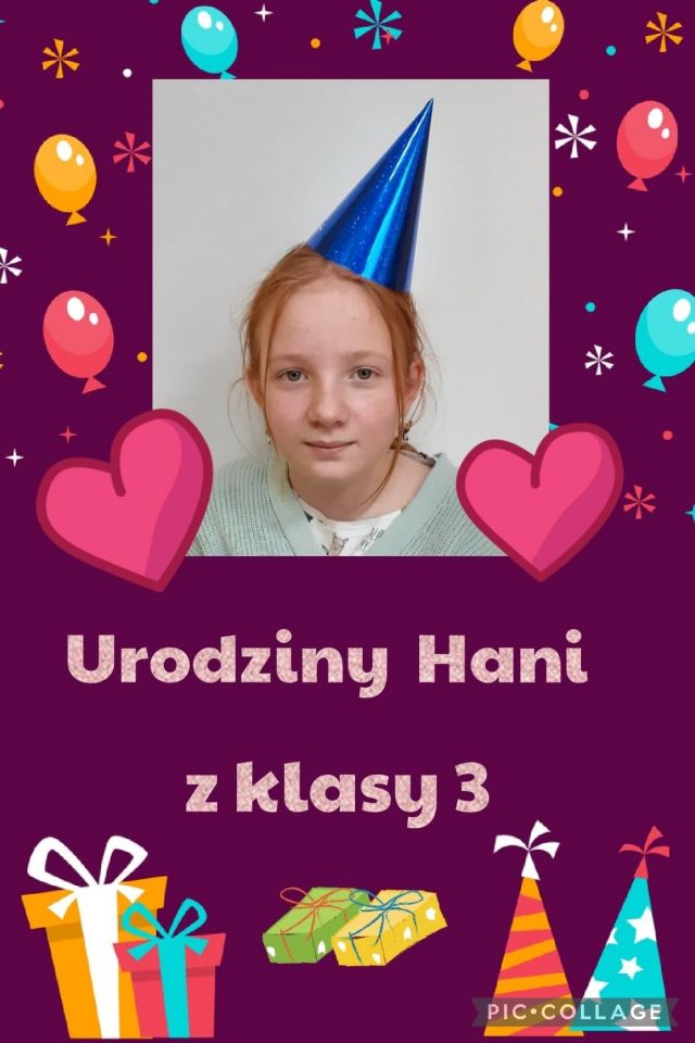 Urodziny Hania kl3
